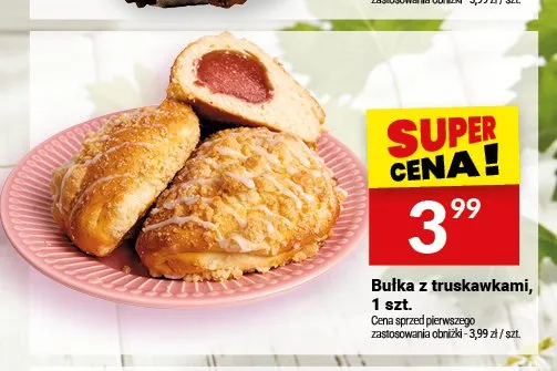 Bułka z truskawkami promocja w Twój Market