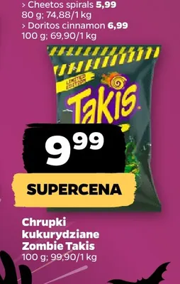 Chrupki kukurydziane Zombie Takis promocja w Netto