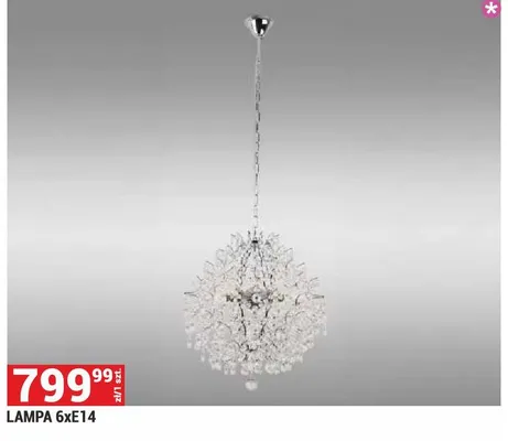 Lampa 6xE14 promocja w Merkury Market