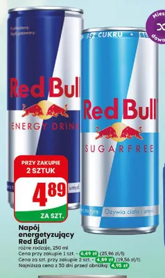 Napój energetyzujący Red Bull Energy Drink promocja w Dino