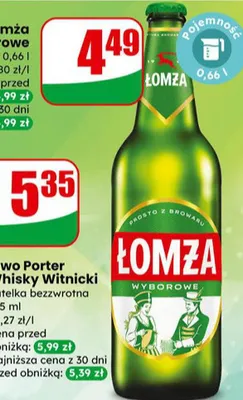 Piwo promocja w Dino