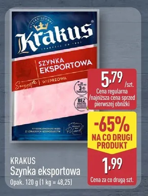Szynka eksportowa Krakus promocja w Aldi