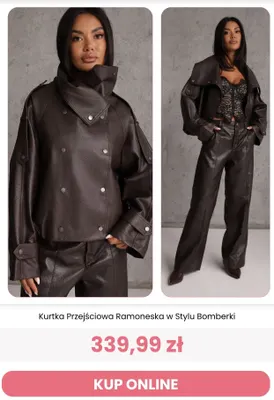 Kurtka przejściowa ramoneska w stylu bomberki Renee promocja w Renee