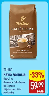 Kawa ziarnista Tchibo Caffè Crema Intense promocja w Aldi