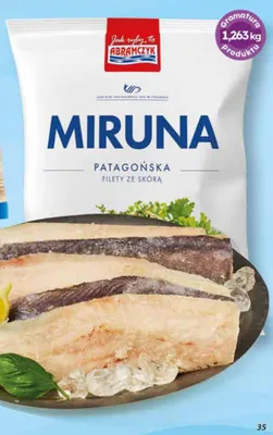 Miruna patagońska filet ze skórą Abramczyk promocja w Dino