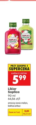 Likier Soplica Egzotyczna Smoczy Owoc Melon promocja w Biedronka