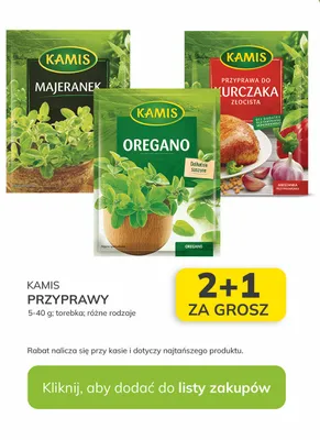 Przyprawa do kurczaka złocista promocja w Stokrotka