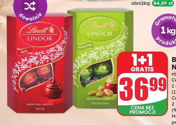 Bombonierka Lindt Nuxor promocja w Dino