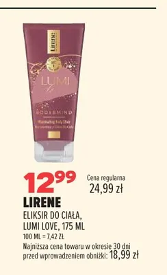 Eliksir do ciała Lirene Lumi Love promocja w Drogerie Natura