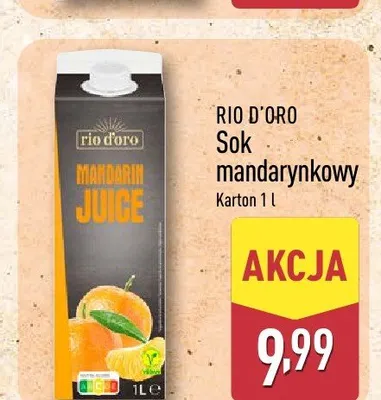 Sok mandarynkowy Rio d'Oro promocja w Aldi