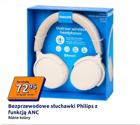 Słuchawki bezprzewodowe z funkcją ANC promocja w Action
