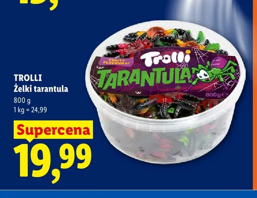 Żelki Trolli Tarantula promocja w Lidl