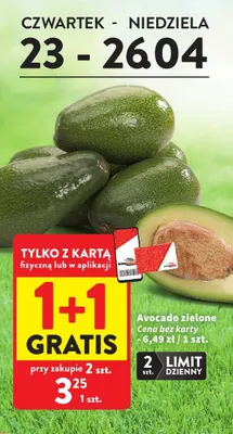 Avocado zielone promocja w Intermarche