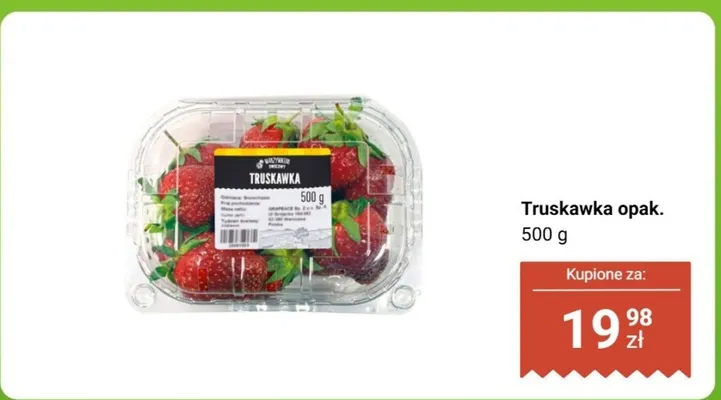 Truskawka opak. 500 g promocja w Biedronka
