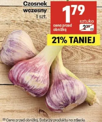 Czosnek wczesny promocja w Delikatesy Centrum