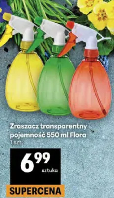 Zraszacz transparentny pojemność 550 ml promocja w Delikatesy Centrum