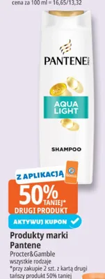Szampon do włosów Pantene Aqua Light promocja w Leclerc