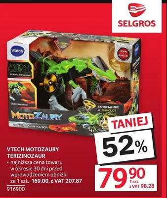 VTech Motozaury Terizinozaur promocja w Selgros