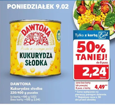 Kukurydza słodka promocja w Kaufland