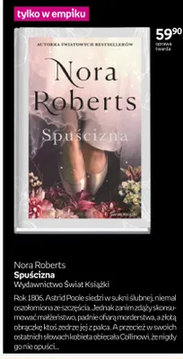 Książka Spuścizna Nora Roberts promocja w Empik