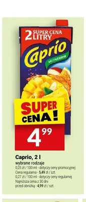 Napój owocowy Caprio promocja w Twój Market