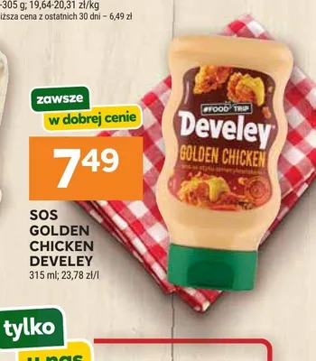 Sos Golden Chicken Develey promocja w Stokrotka