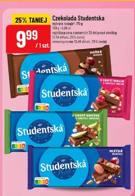 Czekolada Studentská Horká promocja w POLOmarket