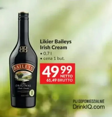 Likier Baileys Irish Cream promocja w Makro