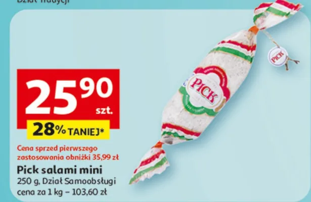 Salami Pick mini promocja w Auchan