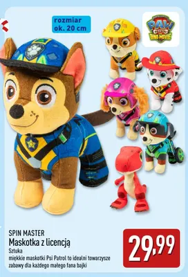 Maskotka z licencją Psi Patrol Spin Master promocja w Aldi