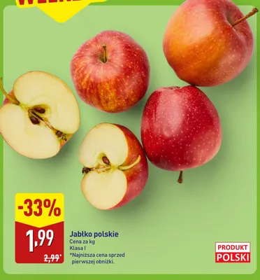 Jabłka polskie promocja w Aldi