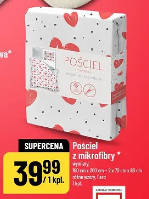 Pościel z mikrofibry 160x200 + 2x 70x80 cm promocja w POLOmarket