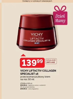 Przeciwzmarszczkowy krem na noc VICHY LIFTACTIV COLLAGEN SPECIALIST 16 promocja w Ziko Dermo