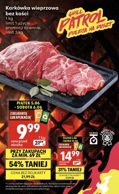 Karkówka wieprzowa bez kości Z Naszej Lady promocja w Delikatesy Centrum