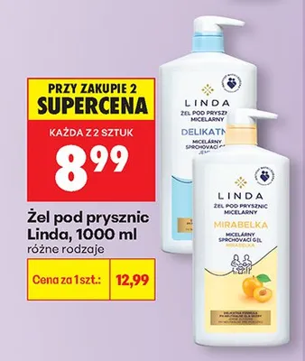 Żel pod prysznic Delikatny micelarny promocja w Biedronka