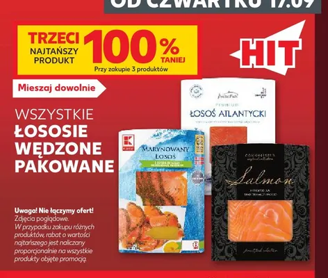 Łosoś wędzony na zimno Salmon promocja w Kaufland