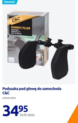 Poduszka pod głowę do samochodu C&C uniwersalna promocja w Action