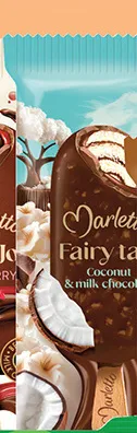 Lody na patyku Marletto Fairy Tale Coconut & Milk Chocolate promocja w Biedronka