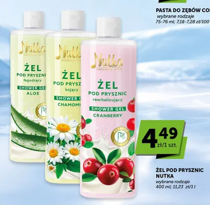 Żel pod prysznic łagodzący Aloe Nutka promocja w Groszek