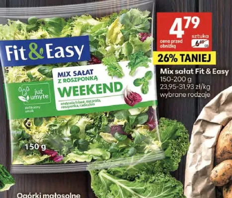 Mix sałat z rozmarynem promocja w Delikatesy Centrum