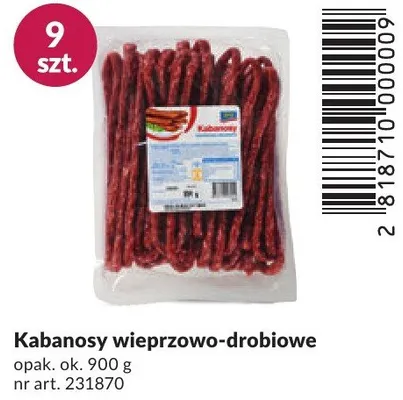 Kabanosy wieprzowo-drobiowe promocja w Makro