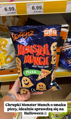 Chrupki Lorenz Monster Munch Pizza promocja w Dino