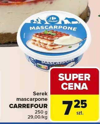 Serek mascarpone Carrefour promocja w Carrefour