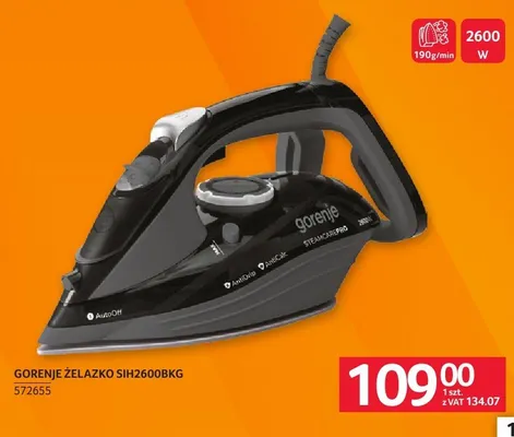 Żelazko SIH3600BKG promocja w Selgros