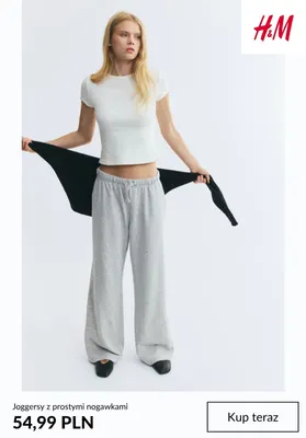 Joggersy z prostymi nogawkami H & M promocja w H&M