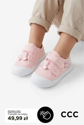 Trampki na rzepy Peppa Pig promocja w CCC