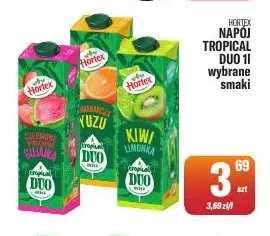 Napój Hortex Tropical Duo yuzu promocja w Tomi Markt