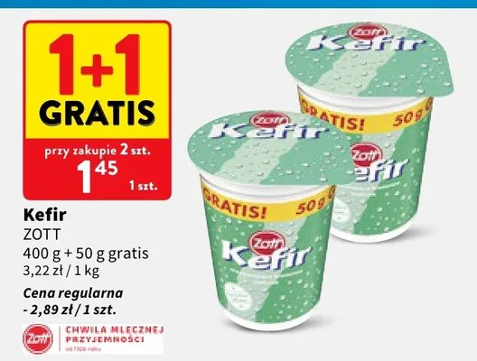 Kefir Zott promocja w Intermarche