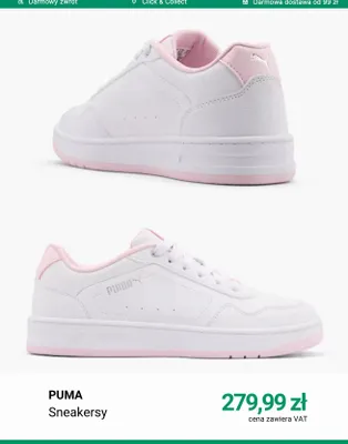 Sneakersy Puma promocja w Deichmann