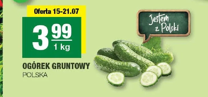 Ogórek gruntowy polski promocja w SPAR
